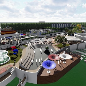 3D Open Concept Design, Open Space Interior Visualization, ACTIVITIES