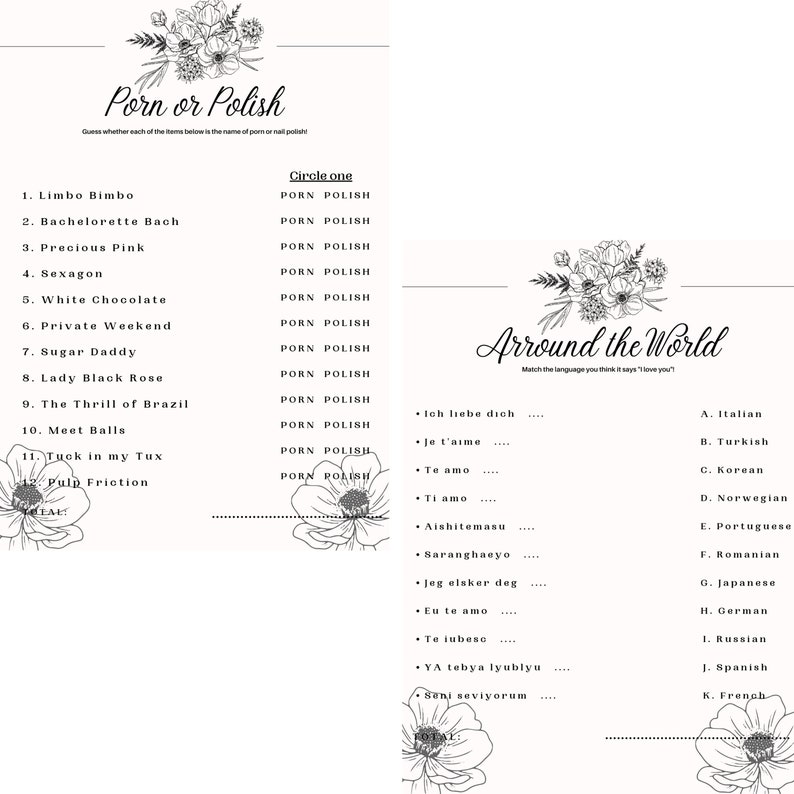Printable Bridal Shower Games Would She Rather Hilarity for Ladies
