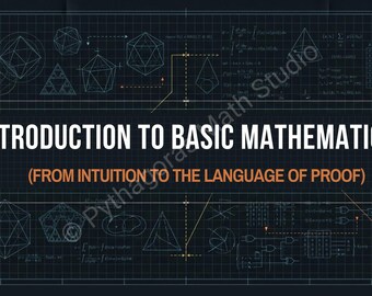 Introducción a las matemáticas básicas / Paquete de PDF visual + guía de estudio / 33 diapositivas / Estilo Blueprint