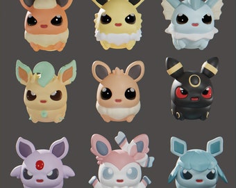 ItsMiso 3D Printable STL File - Eevee Evolutions (set of 10)