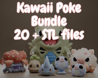 ItsMiso 3D Printable STL File - Kawaii Poke Bundle 20+ STL files