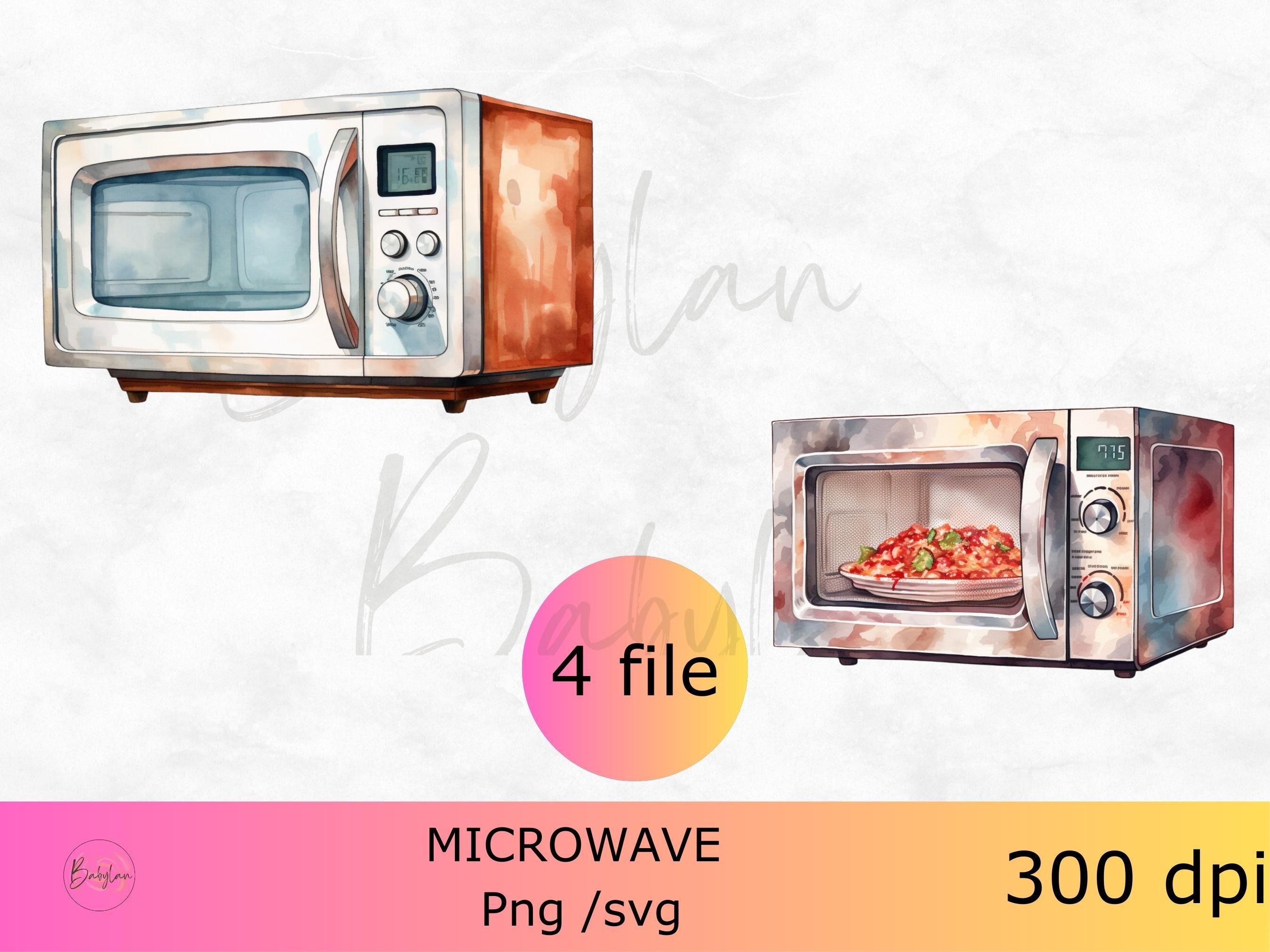 SVG Dollhouse Small Kitchen Microwave / Dollhouse DIY Mini Microwave Oven  Cricut Cut File Instant Download -  Israel