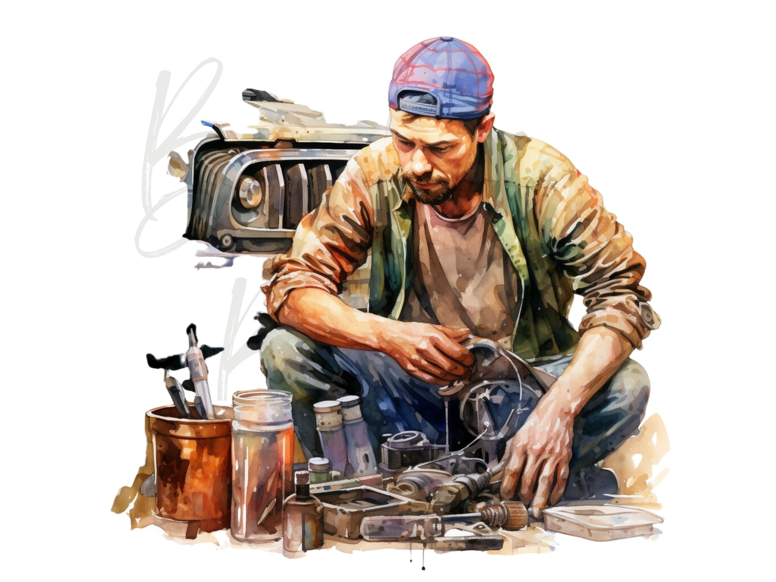 Mechanic Svg Bundle, Automotive Repair Crafts, Mechanic Tools Vector
