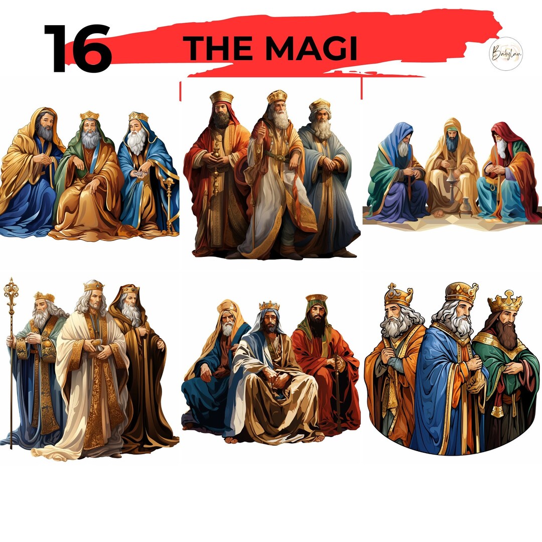 Cute Christmas MAGI Clipart Bundle, Christmas Clip Art Bundle, THE MAGI ...