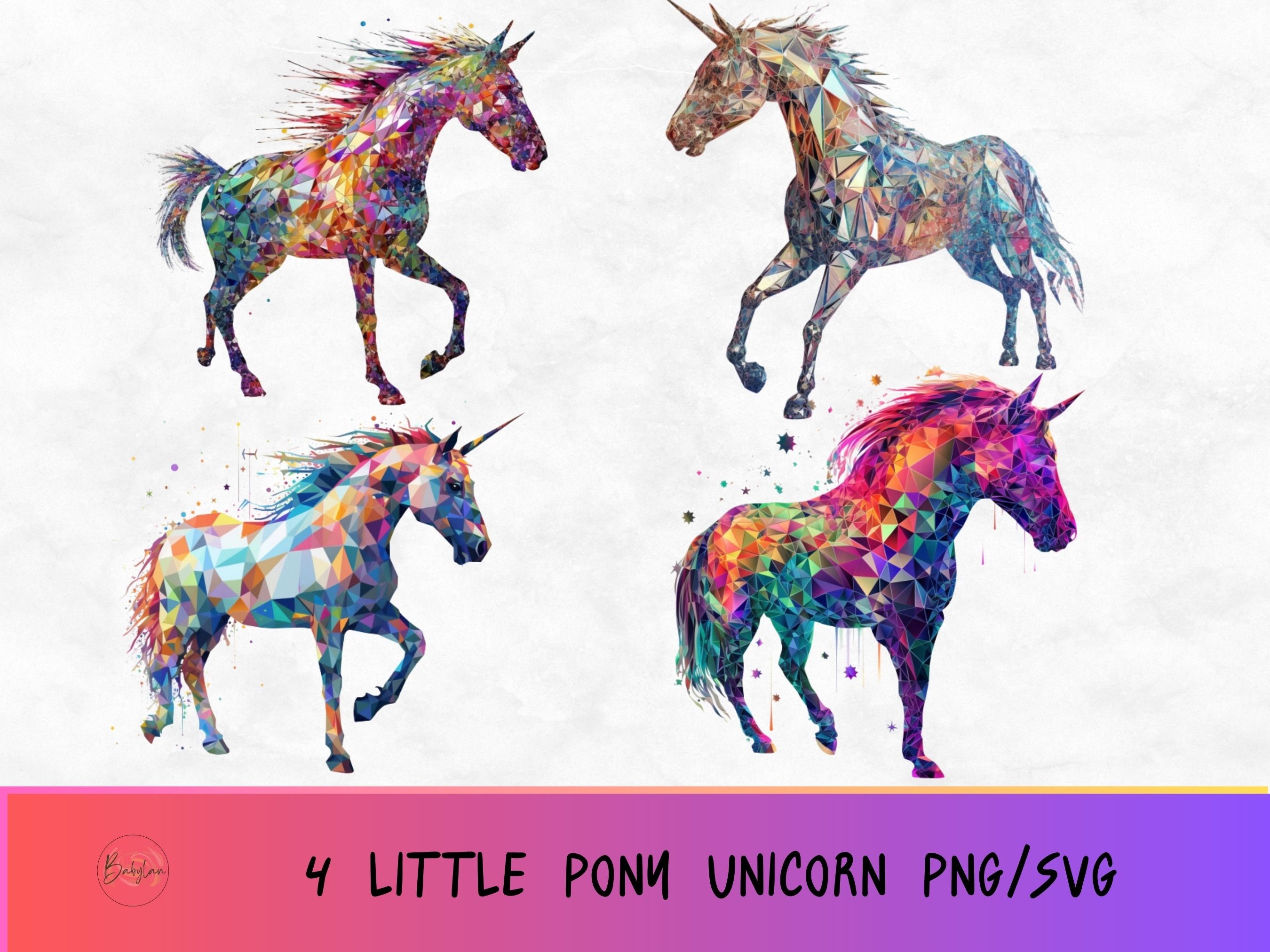 Little Pony Svg Cute My Little Pony Png Colored Unicorn Svg 