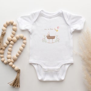Infant Baby Rib Bodysuit, New In Town, Baby Girl Bodysuit