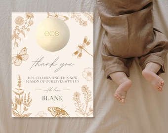 Eos Lip Balm Baby Shower Favor Eos Favor Eos Baby Shower Card Eos Lipbalm Baby Shower Thank You Card Eos Lipbalm Favor Eos Party Favor