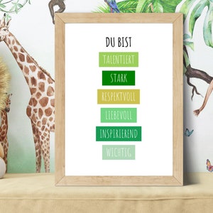 Affirmationsposter für Kinder, Affirmationsposter, Affirmation, Poster, Kinder, Kinderzimmer, Montessori, Affirmationsposter Kinder Schule