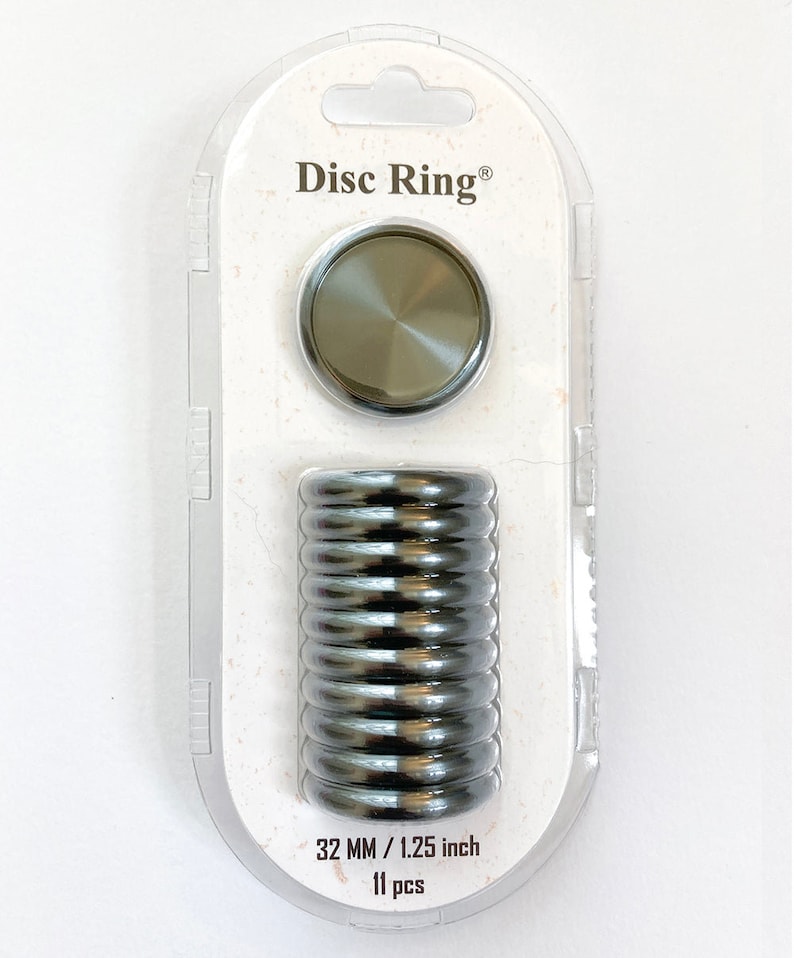 Planner Discs for Disc Bound Loose Leaf Planners Like Happy Planner. Metal Medium Sized Discs