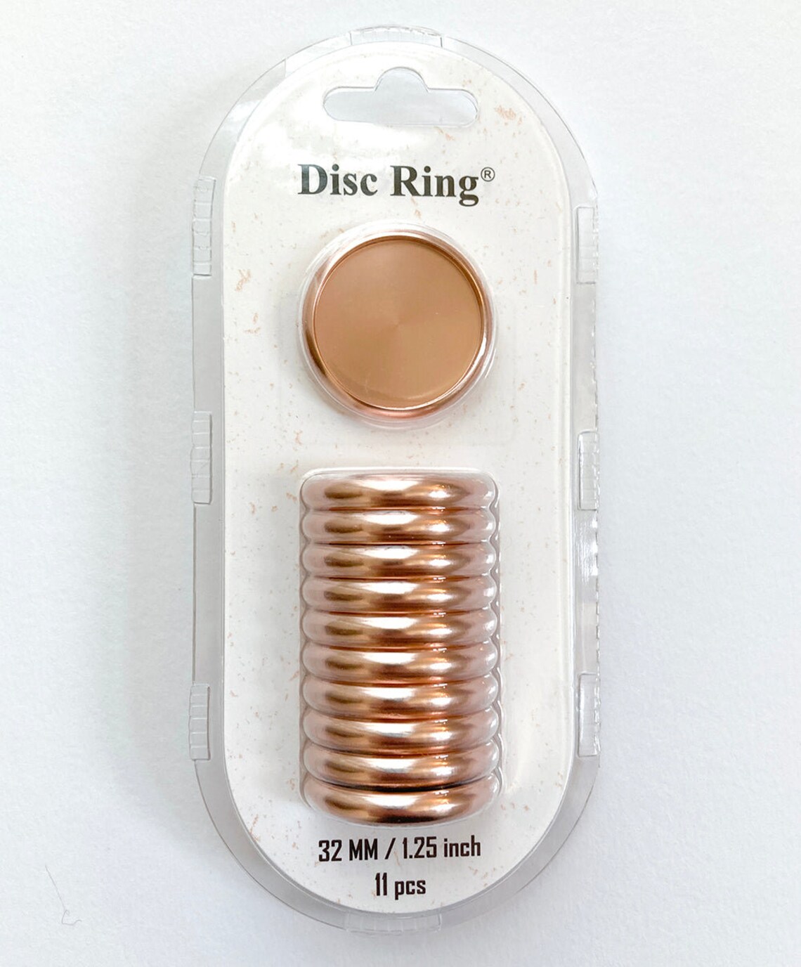 Planner Discs for Disc Bound Loose Leaf Planners Like Happy Planner. Metal Medium Sized Discs