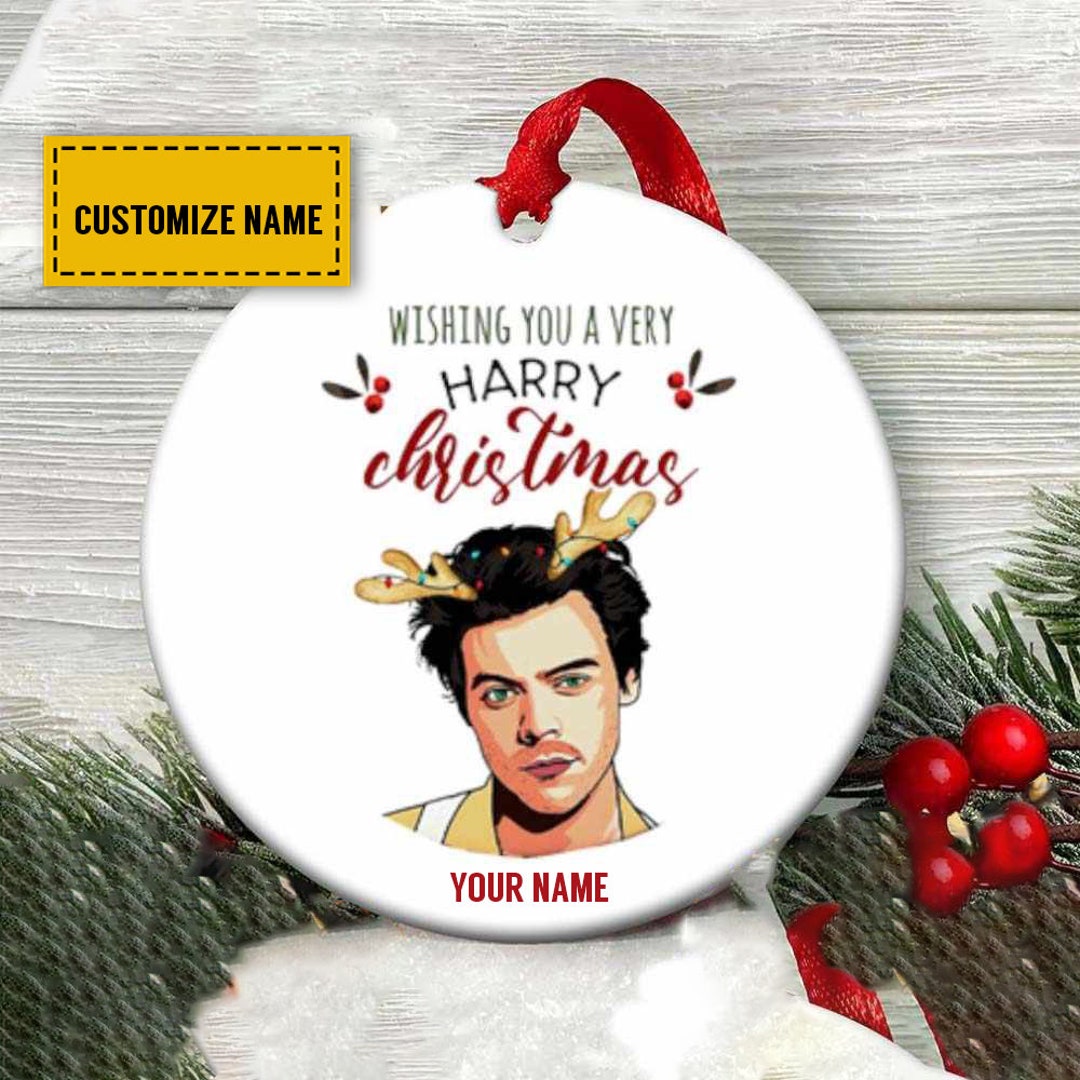Harry Styles Christmas Ornament 