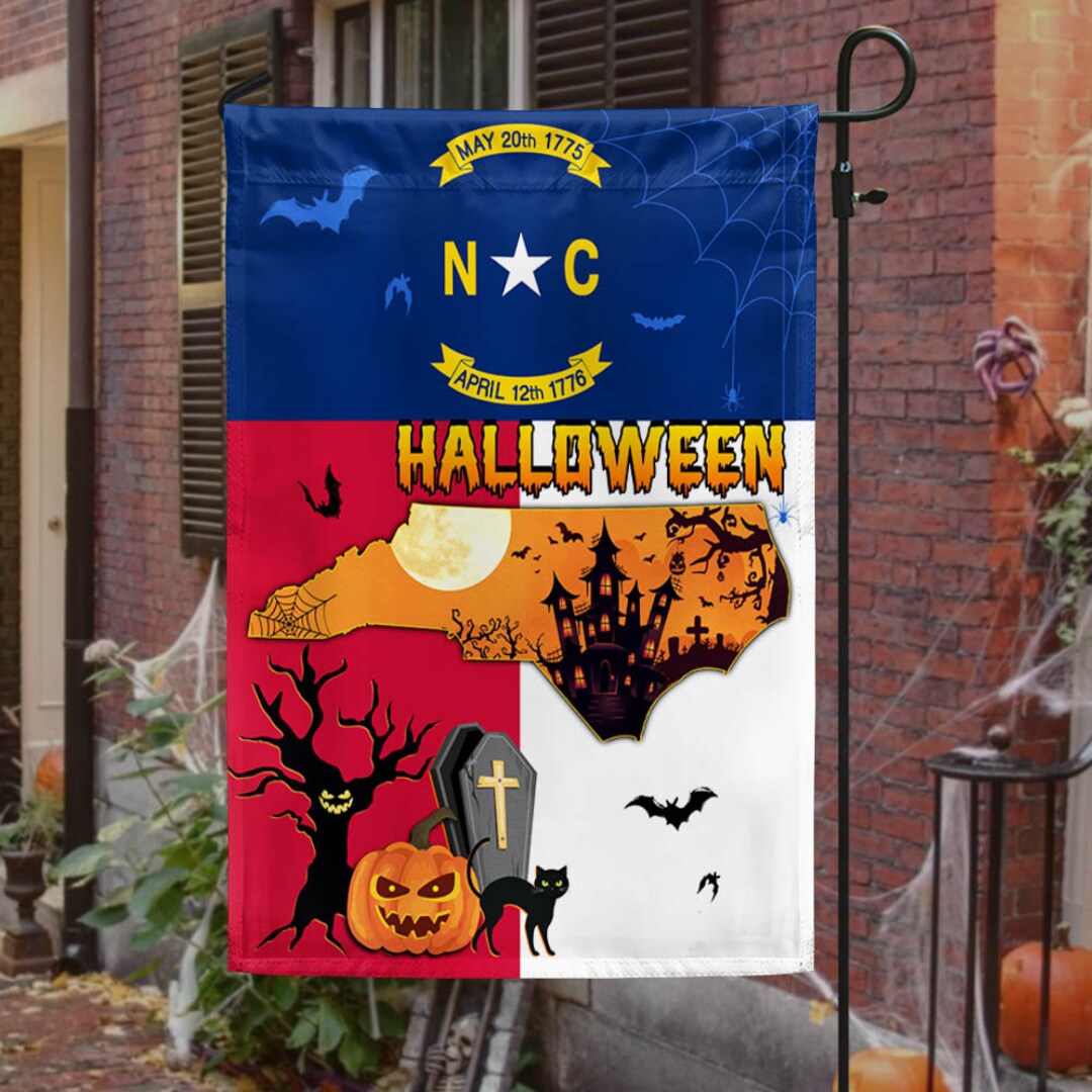 North Carolina Halloween Flags Halloween North Carolina State Etsy