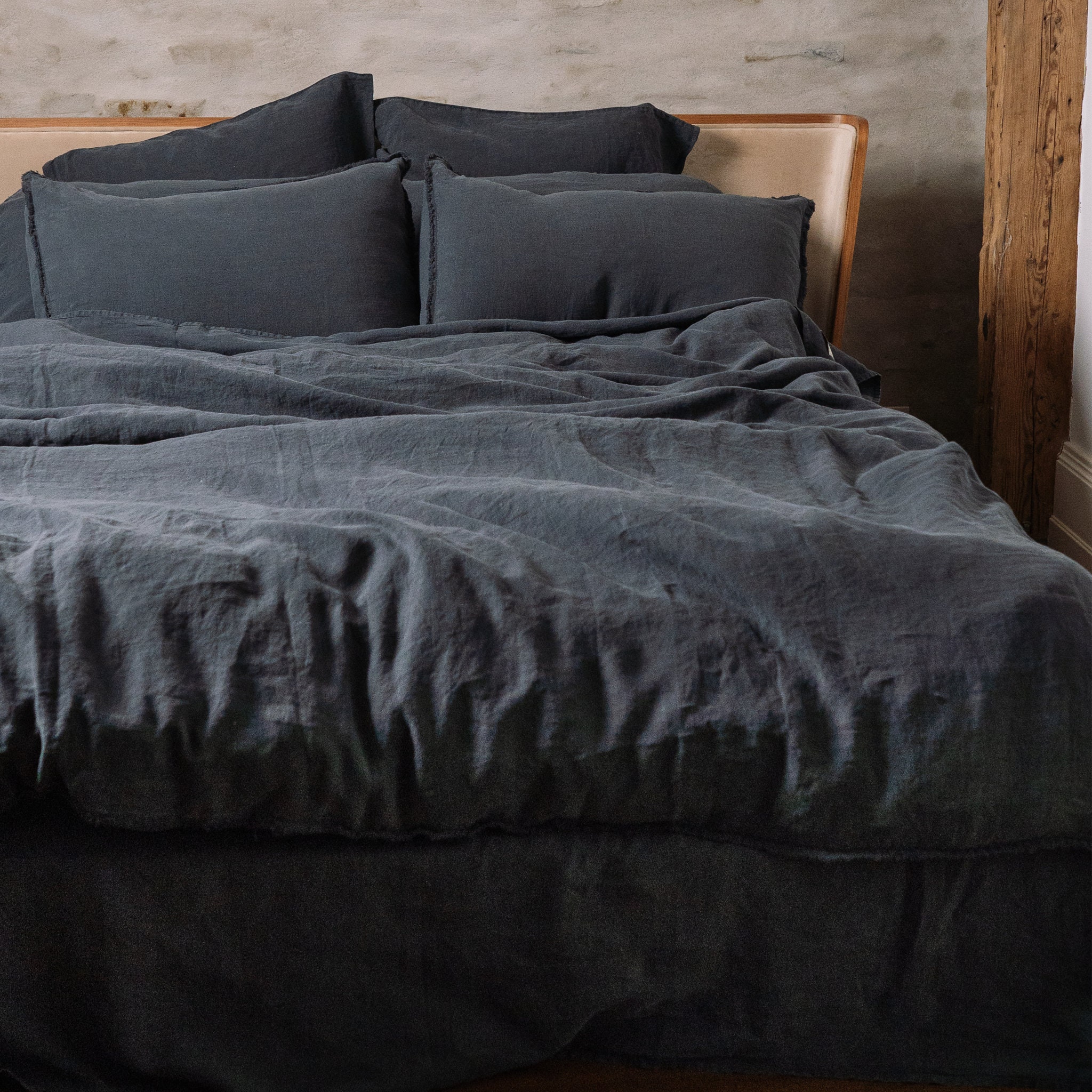 Linen Duvet Cover Dark Grey. Linen Bedding. 100 Pure Etsy