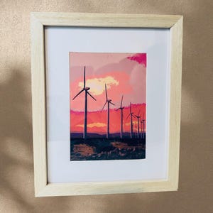 Palm Springs Windmills Print: Mid-Century Modern Desert Wall Art