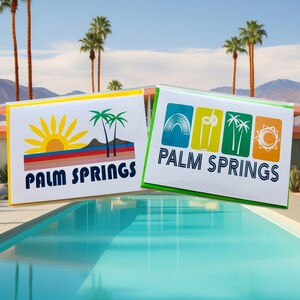 Palm Springs Greeting Card: SoCal Desert Holiday Note Card