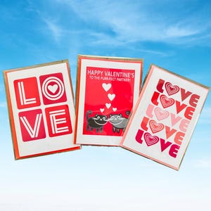 HAPPY ANNIVERSARY Engagement Love Hearts & Kitties Greeting Card Blank Wedding Modern note for girlfriend and wife and husband Boyfriend