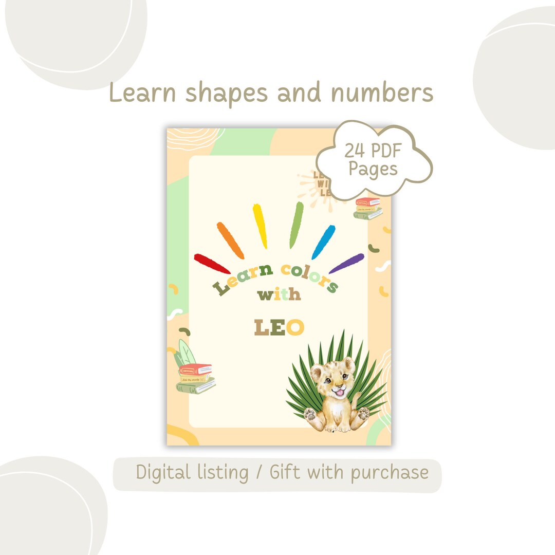 Montessori Colors Activity Book: Toddler Learning Game (PDF Pattern) - Etsy