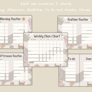 Ocean Theme Routine Charts Bundle / Morning Routine/ Afternoon Routine ...
