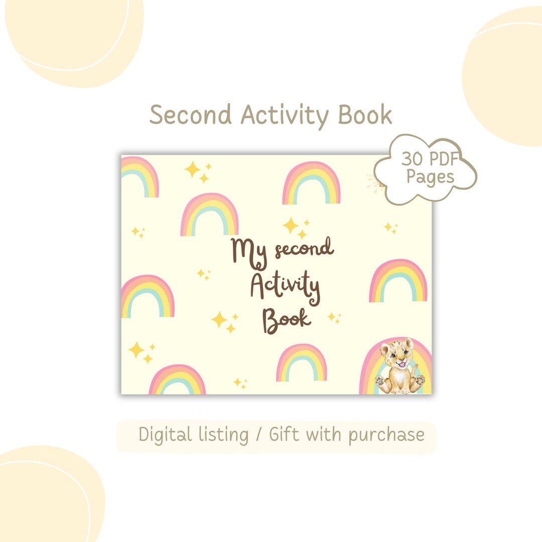 Personalized Busy Book Printable Toddler Activities Montessori