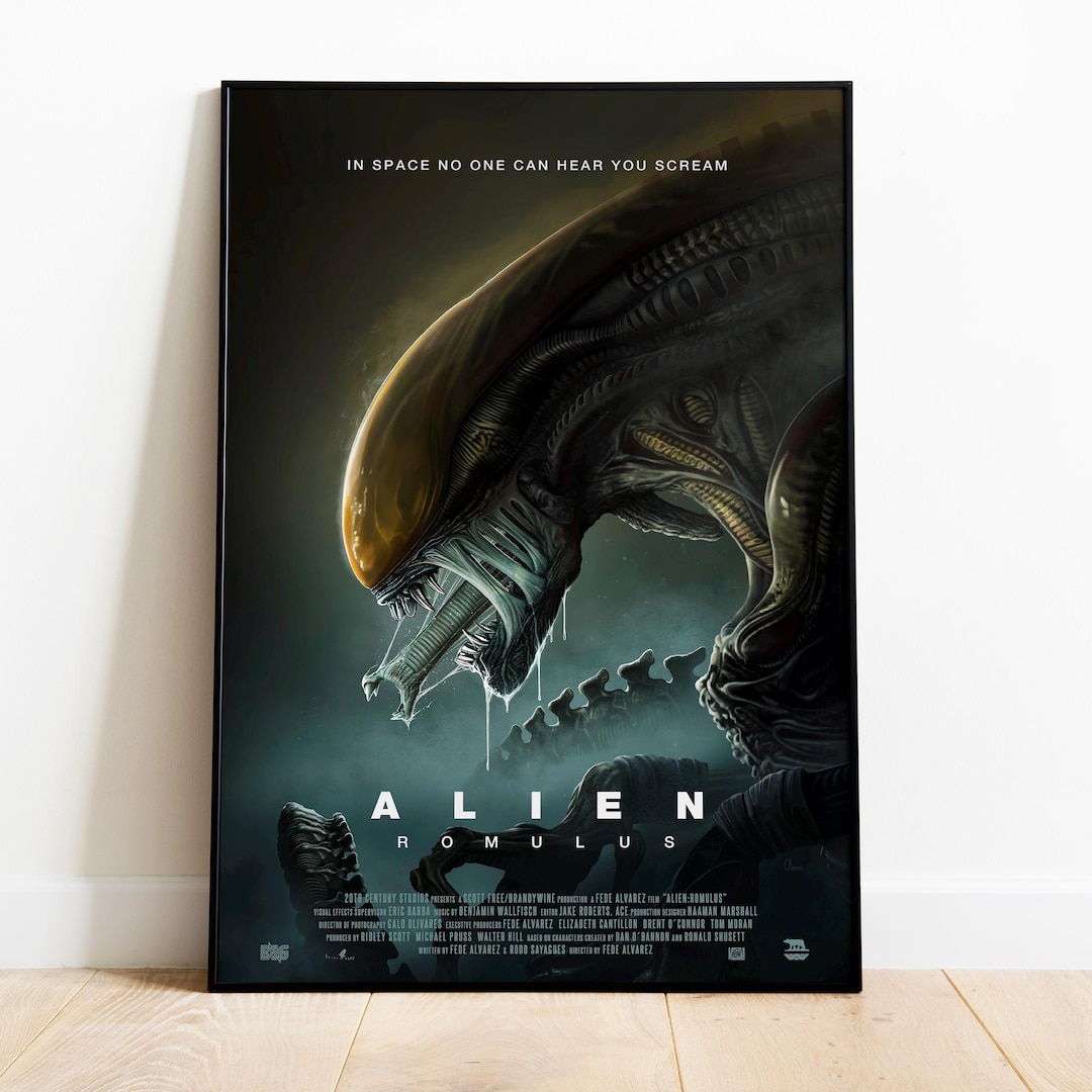 Alien Romulus Poster - Xenomorph - Weyland Yutani - Facehugger - Movie ...