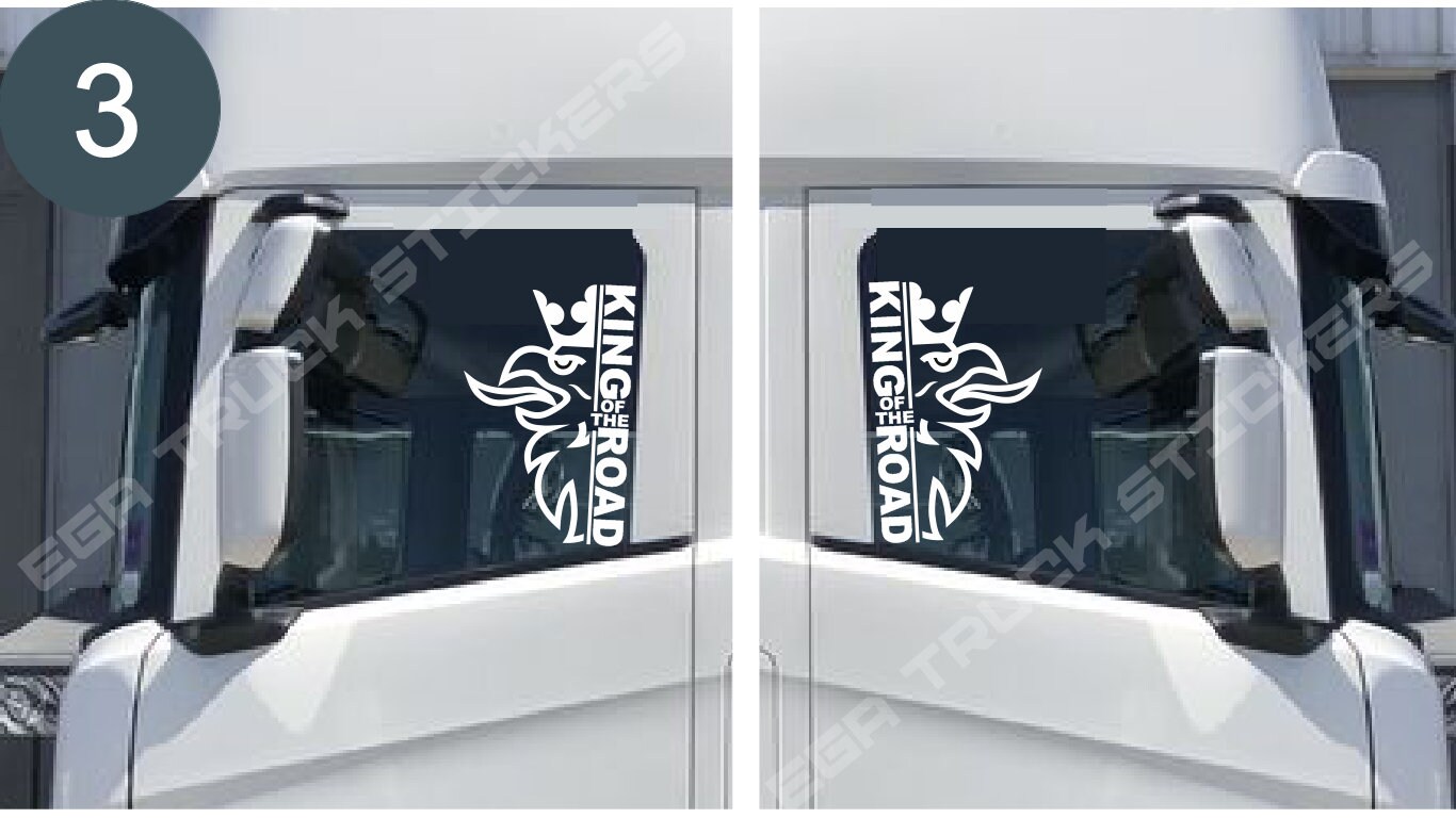 Scania 'A Passion For Power' Lorry Truck Windscreen Sticker - V8 R Decal - Glossy