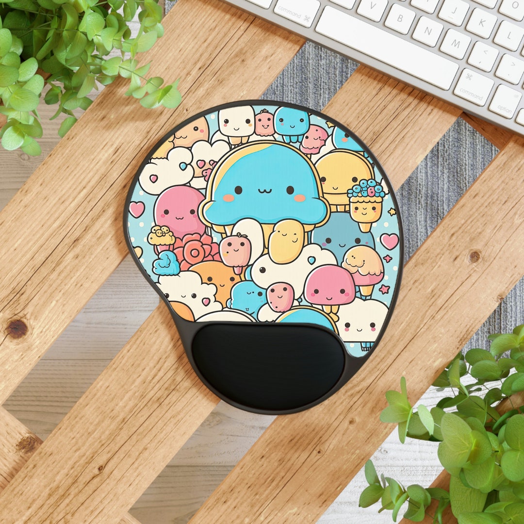 Kawaii Mouse Pad With Wrist Rest / Kawaii Mousepad / 3d Etsy