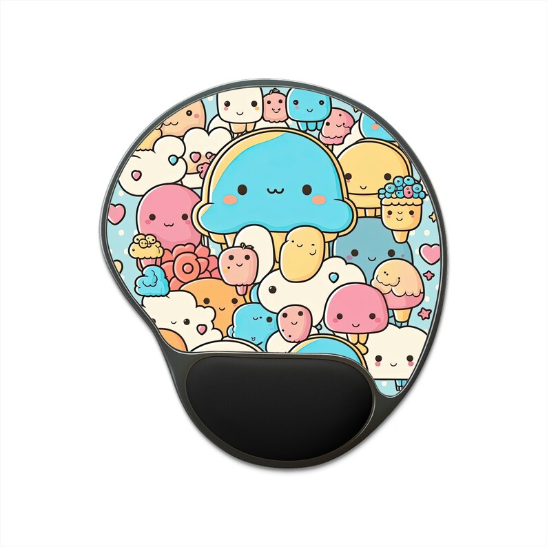 Kawaii Mouse Pad With Wrist Rest / Kawaii Mousepad / 3d Etsy