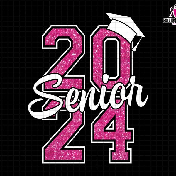 Senior 2024 Png, Glitter Sequin Png, Senior Sublimation Png, Varsity 2024 Png, Class Of 2024 Png, Graduation Png, High School,University Png