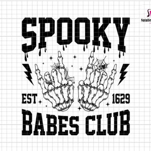 Halloween SVG Png, Spooky Babes Svg, Salem SVG png, Witchy Designs, Witch SVG, Vintage png, Spooky Svg, Halloween Designs, Spooky Season Svg