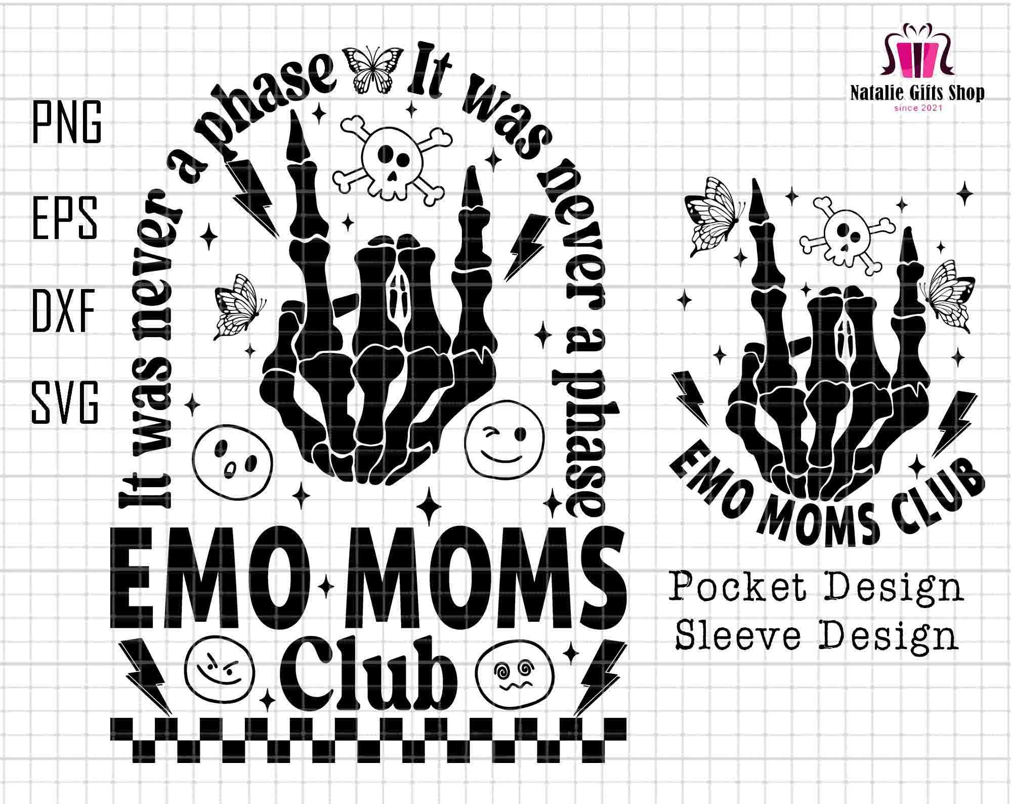 It Was Never A Phase Elder Emo Svg, Elder Emo Gift, Emo