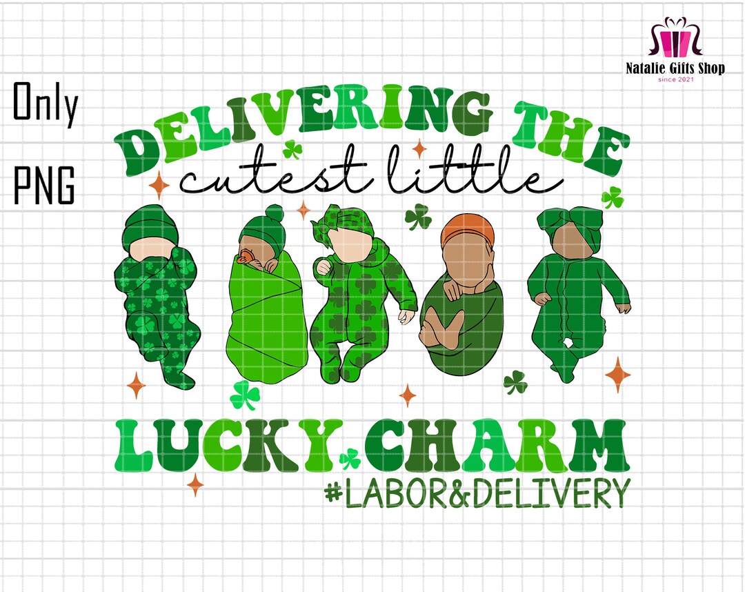 Delivering the Cutest Little Png, Lucky Charm Png, Labor Delivery Png ...