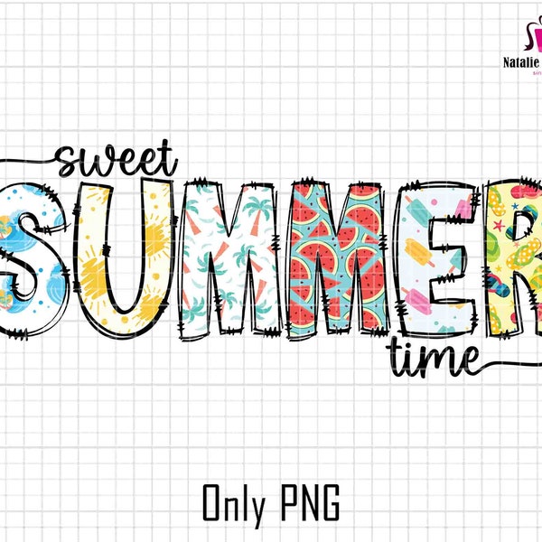 Sweet Summer Time Png, Women’s Summer Sublimation File, Summer Sublimation, Summer Png, Retro Png, Sublimation Design, Digital Download