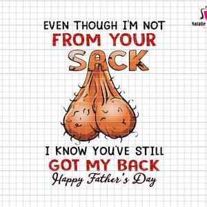 Aunque no soy de tu saco Png, Día del padre divertido Png, Cita de papá Png, Regalo para papá, Papá divertido Png, Sublimación de papá Png, Papá png
