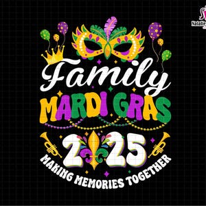 ファミリー マルディグラ 2025 PNG、一緒に思い出を作る PNG、ファット チューズデー、ニューオーリンズ ルイジアナ ファミリー バケーション PNG、ファミリー クルーズ マッチング PNG