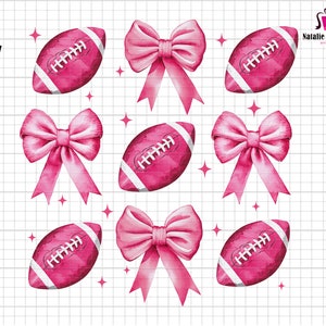 In October We Wear Pink Png, American Football Png, Coquette Bow Png, Retro Breast Cancer Png, Breast Cancer Awareness Png, Pink Sublimation