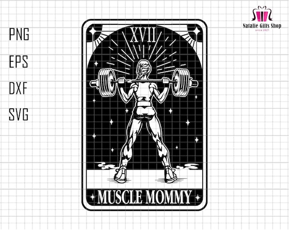 Tarot Card Muscle Mommy Pump Cover Gym Shirt for Women, Comfort Colors Pump Cover for Fitness Lover or Gym Lover Pump cover, Mother's DaySvg