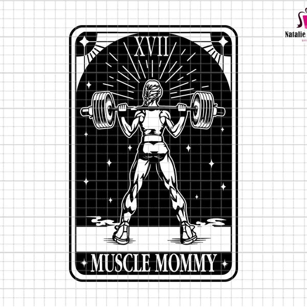 Tarot Card Muscle Mommy Pump Cover Gym Shirt for Women, Comfort Colors Pump Cover for Fitness Lover or Gym Lover Pump cover, Mother's DaySvg