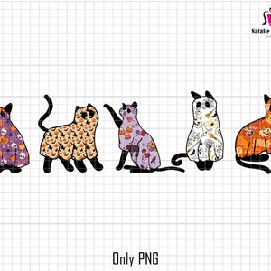 Black Cat Png, Cat Halloween Png, Ghost Cat Png, Trendy Halloween, Halloween Costume Png, Cat Lover Png, Halloween Gifts, Sublimation Design