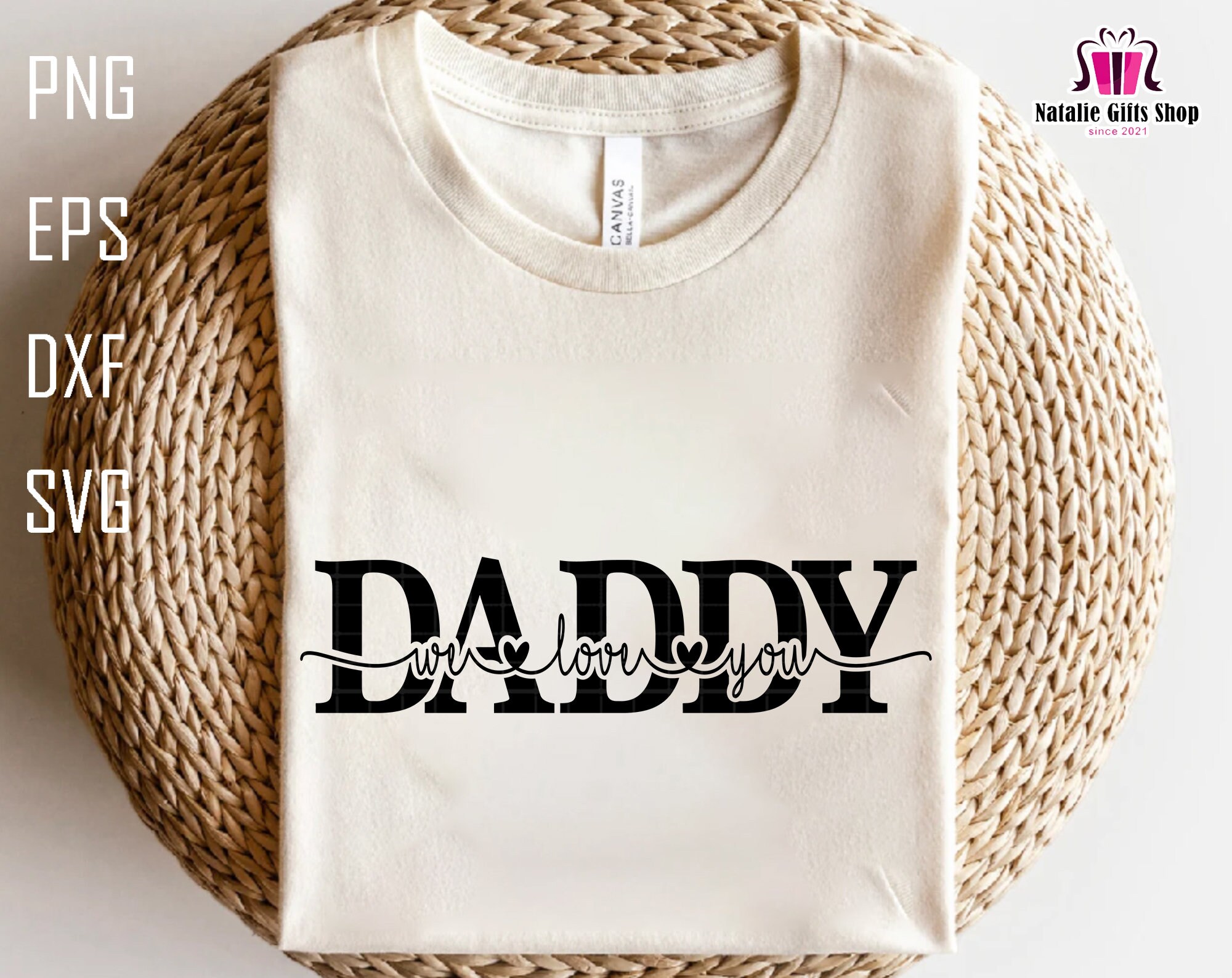 Buy Daddy We Love You Svg Dad Silhouette Svg Father's Day Online in ...