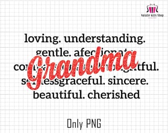 Grandma Word Png, Best Grandma Png, Mother's Day Gifts Png, Grandma Shirt Png, Gift for Nana Nng, Grandma Glitter Sequin,Grandma Sublimation