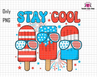 Reste cool png, Popsicle américain png, Rouge, blanc et cool, Kid 4 juillet png, 4 juillet, patriotique png, fête de l'indépendance, 4 juillet drôle