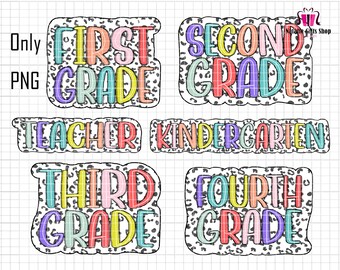 Teacher Dalmatian Bundle Png, Dalmatian Dots Png, First Grade Png, Kindergarten Png, Second Grade Png, Back To School, Teacher Appreciation