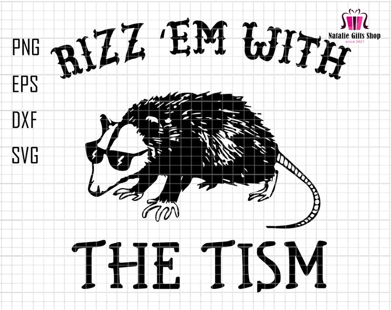 Rizz Em With the Tism Svg, Autism Awareness Svg, Gift for Autistic ...