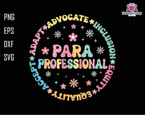Paraprofessional Svg, Para shirt Svg, Retro Teacher Svg, Back To School Svg, 1st Day Of School Svg, Para Tour Svg, Dalmatian Dots