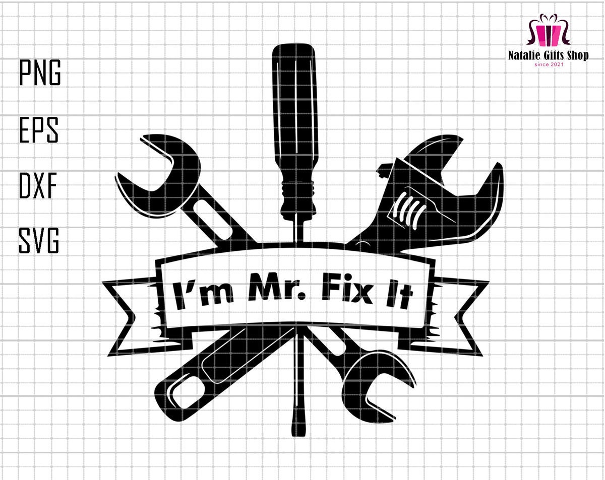 16 Line drawing Hand tools and hardware for Mr-Fix-It Dad Father SVG PNG  digital file download