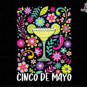 Cinco De Drinko Bitchachos Png, Boho Floral Png, vacances mexicaines, voyage au Mexique Png, Fiesta mexicaine Png, chemise Fiesta Squad, fête mexicaine