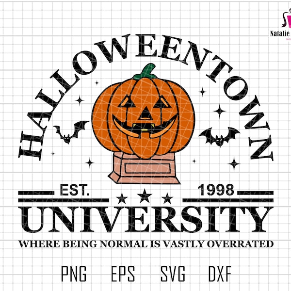 Trendy Halloween Svg, Halloween University Svg, Spooky Vibes Svg, Pumpkin Svg, Fall Gift, Spooky Season Svg, 31 oktober Svg, Halloween shirt