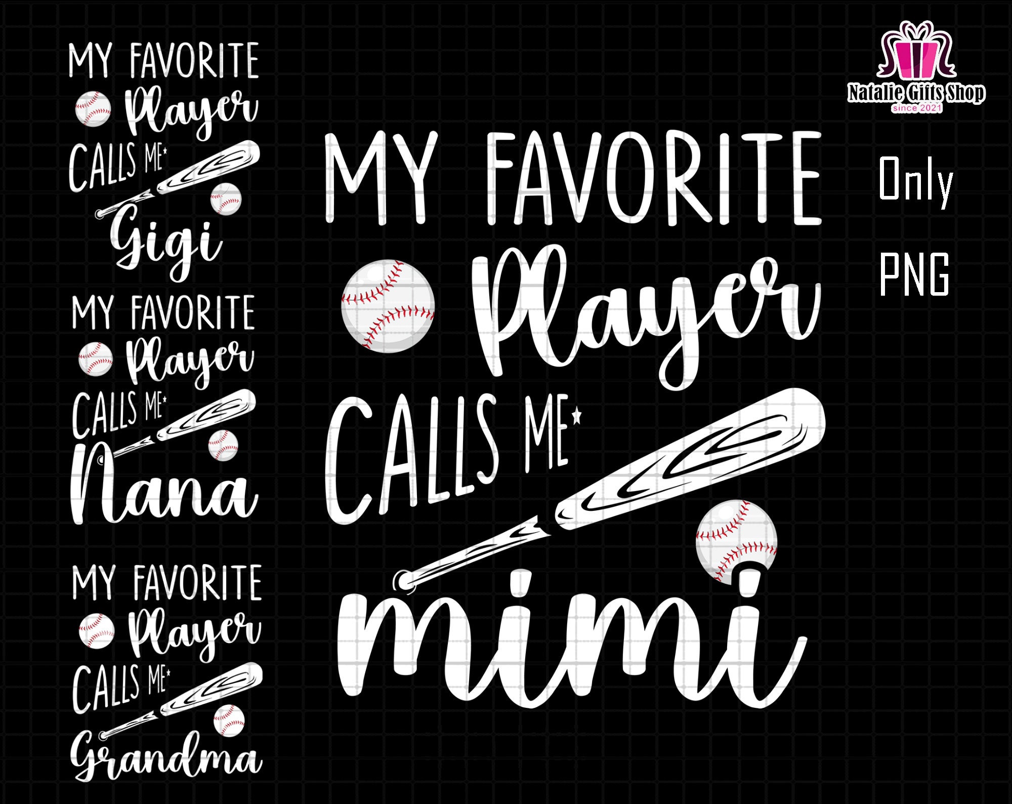 My Favorite Baseball Player Calls Me Grandma Shirt For Nana My Favorite Baseball Player Calls Me Grandma Shirt For Nana