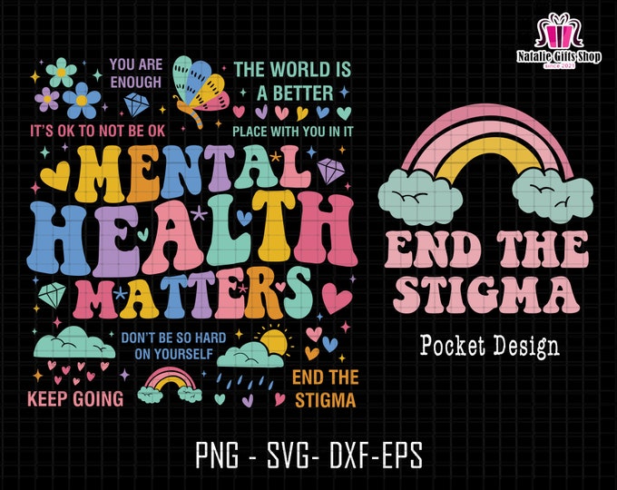 Mental Health Matters Svg Png, All Day Every Dy Svg, Anxiety Svg ...
