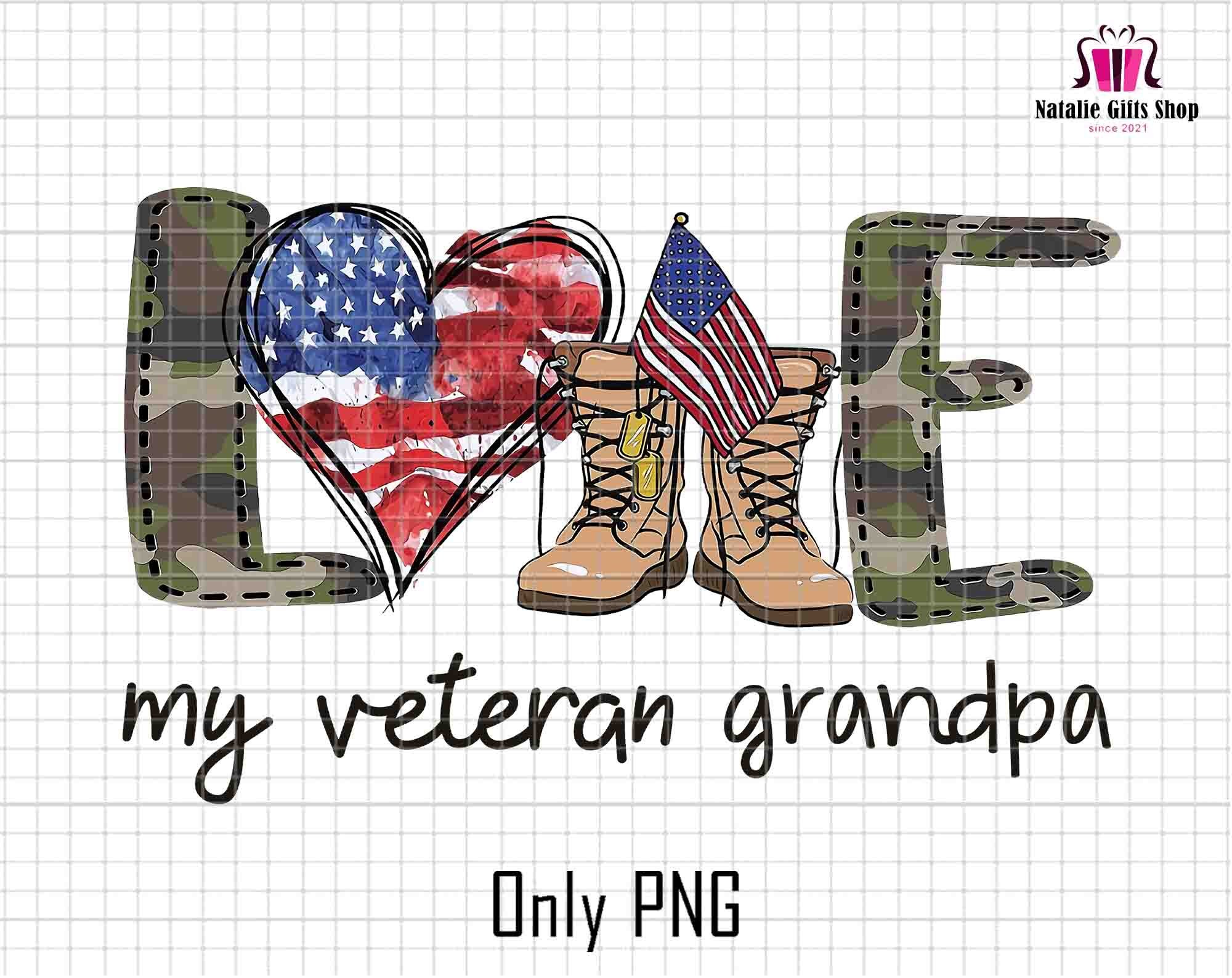 My Veteran Grandpa Png, Memorial Day Png, Veteran's Day Png, Veteran Png, 4th Of July, Military Dad Png, Army Dad Png, The Myth The Veteran